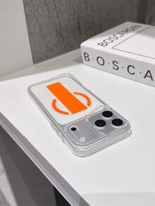 1 pieza Funda de teléfono transparente, Correa de muñeca naranja con orificio para cámara anti-caída, Diseño minimalista de negocios, Adecuado para regalos, salidas, fiestas, anti-pérdida, bueno para fotografía, compatible con iPhone 11/11 Pro Max/12/12 Pro/12 Pro Max/13/13 Pro/13 Pro Max/14/14 Pro/14 Pro Max/14 Plus/15/15 Pro/15 Pro Max/15 Plus/16/16 Pro/16 Pro Max/16 Plus/17/17 Pro/17 Pro Max/Fundas de teléfono Air - Naranja - Ver 4