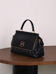 2026 小众设计时尚奢华女士手提包，大容量多功能双面绗缝刺绣高品质时尚链条单肩斜挎包 - 彩色 - 查看 7