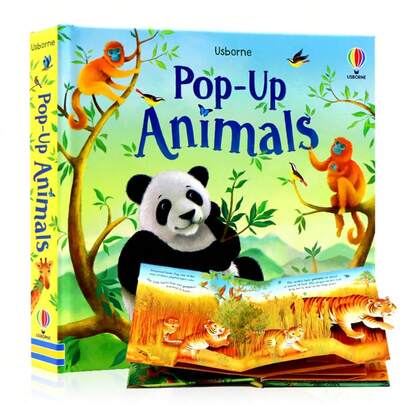 Sách 3D hình động vật Usborne Pop-Up, sách tranh tương tác lật mở và nhìn xuyên thấu, học tiếng Anh sớm, nhận biết động vật, sách giáo dục nhận thức cho trẻ mầm non.