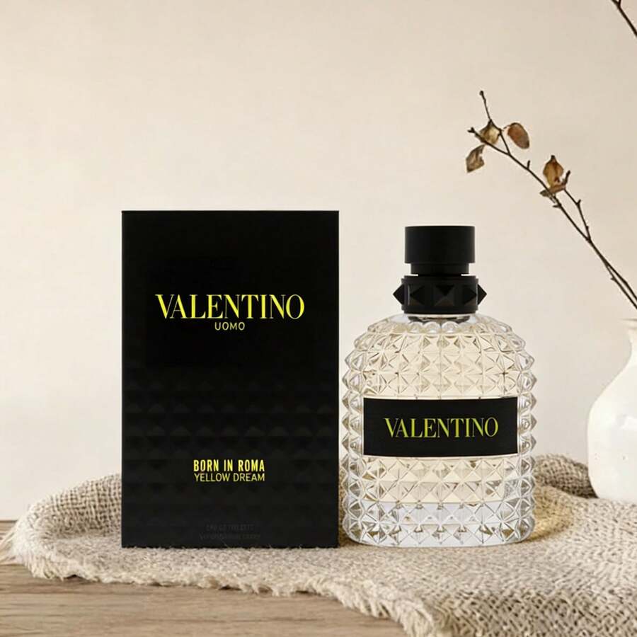 Valentino Yellow Dream Eau De Toilette 3.4oz Spray | Men's Fresh & Woody Cologne, Luxury Gift - 花卉印花 - 查看 1