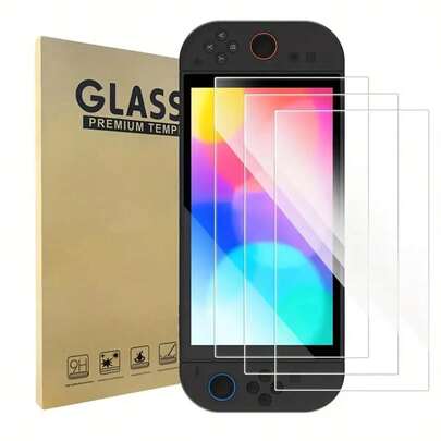 Screen Protector, 7.9 Inch High Definition Clear, 9H Hardness Tempered Glass Anti-Scratch, Compatible With Switch 2 Console, Sensitive Touch, Anti-Glare Screen Protector, 9H Tempered Glass Screen Protector, Anti-Scratch High Definition Clear Protective Film