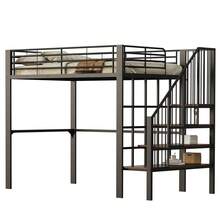 Kids Bed Frames, Headboards & Footboards - Black + Metal & Wood + 140cm*200cm-1 - View 10