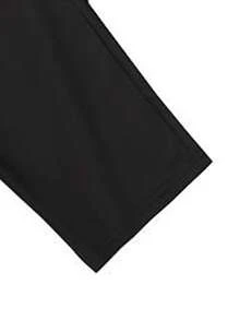 男士夏季轻薄直筒裤三件套，抽绳腰带，拉链口袋，弹力速干面料，适合户外运动，四季皆宜 - 黑色 - 查看 7