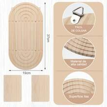 QICHEN 2 Repisas Flotantes de Pared EstantesFlotantes Modernos Minimalistas Repisas Flotantes 2 Piezas Estantes flotantes montados en la Pared Ideal para Sala de Estar Color de Madera 2 Capas - como en la imagen - Ver 4