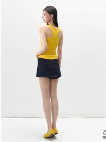 Women Tank Tops & Camis - Yellow - View 3