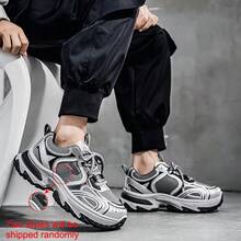 男士厚底透气运动休闲鞋，网布多功能厚底运动鞋 - 銀色 - 查看 8