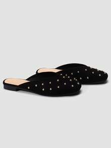 ADAMUMU New Women's High-End Fashion Comfortable Sequin Flat Shoes, Cute Suitable For Daily Wear, Spring/Summer Holiday - Black - View 4
