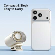 New Cooling Ice Pack Waist Fan, Digital Display, Portable Clip-On Waist/Umbrella Outdoor Cooling Device, Quiet & Fast Cooling Dehumidifying Fan, Adjustable 199 Wind Speeds, Suitable For Camping, Outdoor, Construction Site, Cycling, Electronics, Gifts - Other - View 5