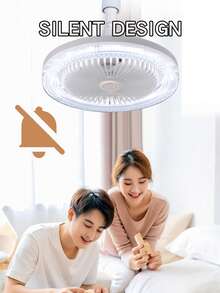 5-Blade 10-Inch LED Ceiling Fan Light With 360° Flexible Rotation, Remote Control, Aromatherapy Function, Upgraded Crystal Mask, Adjustable Color Temperature, Brightness And Wind Speed, Timer Function, Suitable For Bedroom, Living Room And Study - Five-blade Omnidirectional Crystal Fan Light - View 6