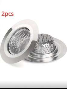 Multifunctional Stainless Steel Sink Strainer, Anti-Clogging & Anti-Rust, Easy Installation In Kitchen & Bathroom, Comes With Portable Stainless Steel Sink Funnel Drain For Washbasin - Silver - View 5