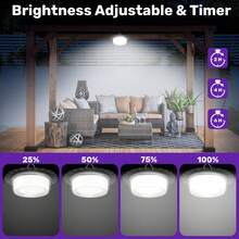 20,000 Lumens Solar Powered Warehouse Light, Indoor & Outdoor Use, Pull Cord, 5 Lighting Modes From Dusk To Dawn, IP65 Waterproof, Suitable For Barns, Gazebos, Shops, Garages - one-size - View 5