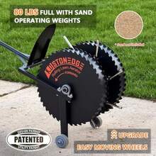 Patented Rolling Lawn Coring Aerator Yard Grass Pulling Plugs Manual Aeration Tool Push Roller Rotary Compacted Garden Soil Loosening - 完整產品 - 查看 3