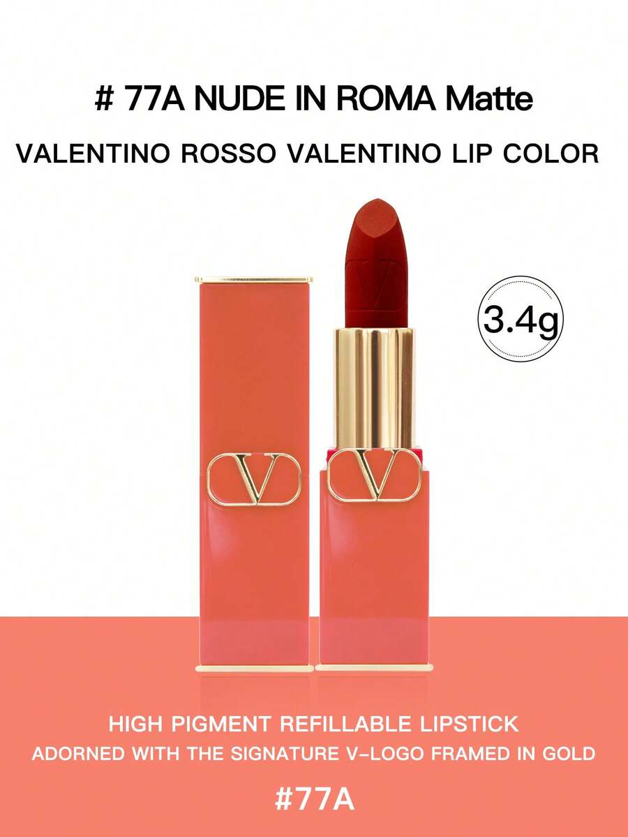 Valentino LIP COLOR MATTE 77A 3.4g Lipstick - 77A-3.4g - View 1
