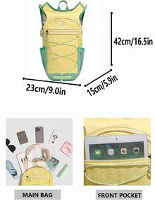 Lightweight Outdoor Trail Running Backpack | Multiple Colors Available. Professional Sports Model Designed For Hiking, Cycling, Mountaineering And Other Outdoor Activities, Features Breathable Mesh Back Panel And Ergonomic Shoulder Straps For Comfortable Wear. - Multicolor - View 3