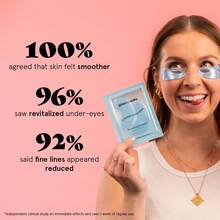 6 Lightening And Brightening Eye Masks To Reduce Dark Circles, Eye Puffiness, Eye Bags, Wrinkles, Gel Eye Masks, Nurse's Gift, Vegetarian And Cruelty-Free Self-Care - Blue - 查看 4