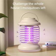 2-In-1 UV Mosquito Repellent Lamp, Warm Light Nightlight, Portable Mosquito Repellent Lamp For Indoor/Outdoor, USB Rechargeable, 800mAh - Multicolor - View 8