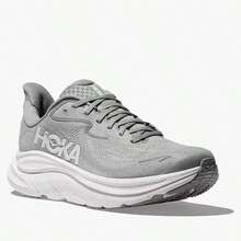 1 双 Hoka One One CLIFTON 10 基础款针织户外鞋，四季皆宜 - 灰色 - 查看 12