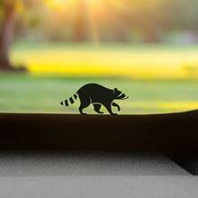 1 pieza Pegatina de mapache de plástico - Pequeña pegatina de huevo de Pascua para coche, camión, pegatina para ventana, espejo retrovisor, pegatina para coche, huevo, pegatina para interior y exterior - A - Ver 1