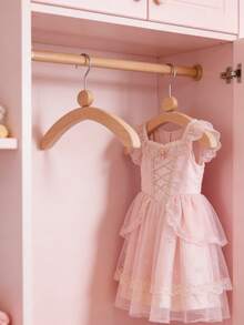 1pc Personalized Wooden Hanger For Kids, Suitable For Children's Bedroom Wardrobe - Multicolor - View 4