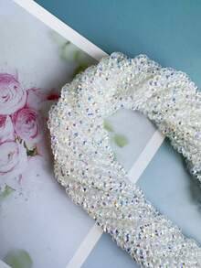 10串，每串约1200颗4毫米刻面水晶玻璃珠，适合DIY女士手链、项链、耳环、串珠首饰制作。 - 無色 - 查看 2