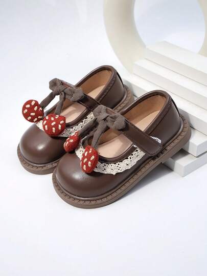 Giày da trẻ em, giày bệt mùa xuân mới cho bé gái, giày dán, giày lười lái xe cho bé gái, giày buộc dây nơ, giày thời trang cho trẻ sơ sinh và trẻ nhỏ.