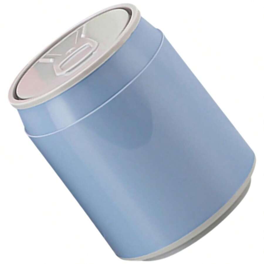 DOITOOL Mini Bote de Basura de Escritorio 1.8l Azul, Papelera Pequeña con Tapa para Oficina y Dormitorio, Cubo de Basura de Plástico Compacto para Mesa, Adecuado para Organización y Uso - 1 - Ver 1
