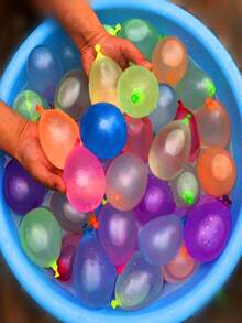 Balloons Tropical Party 1332+ Rapid-Filling Self-Sealing Water Balloons By  Water Balloon For The Whole Family, Kids, Teens And Adults - 彩色 - 查看 9
