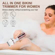 Bộ dụng cụ cạo râu đa năng 4 trong 1 Hatteker dành cho nữ, sạc USB, máy tỉa lông vùng kín, dũa chân, thiết bị triệt lông. - Xem 11