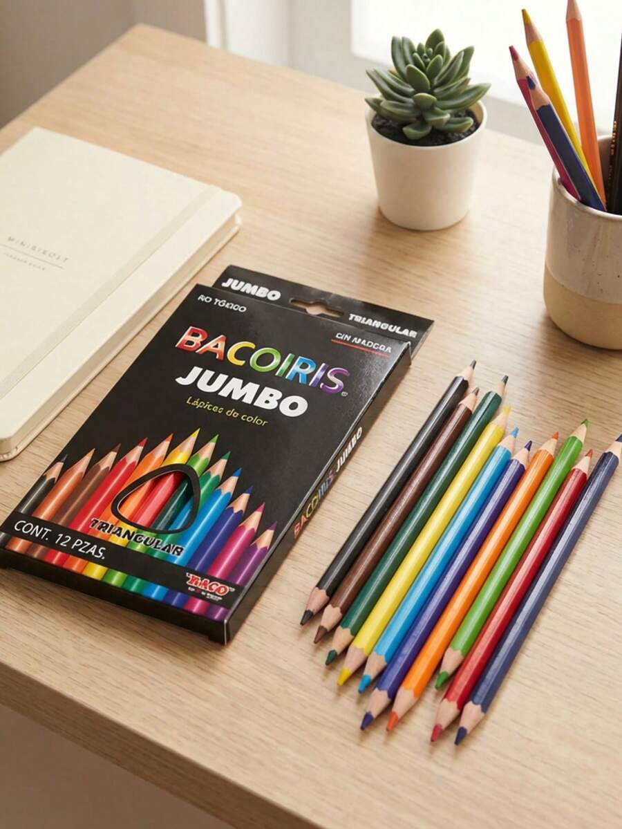 Lápices de Color BACOIRIS Jumbo Triangular – 12 piezas - Conjuntos - Ver 1