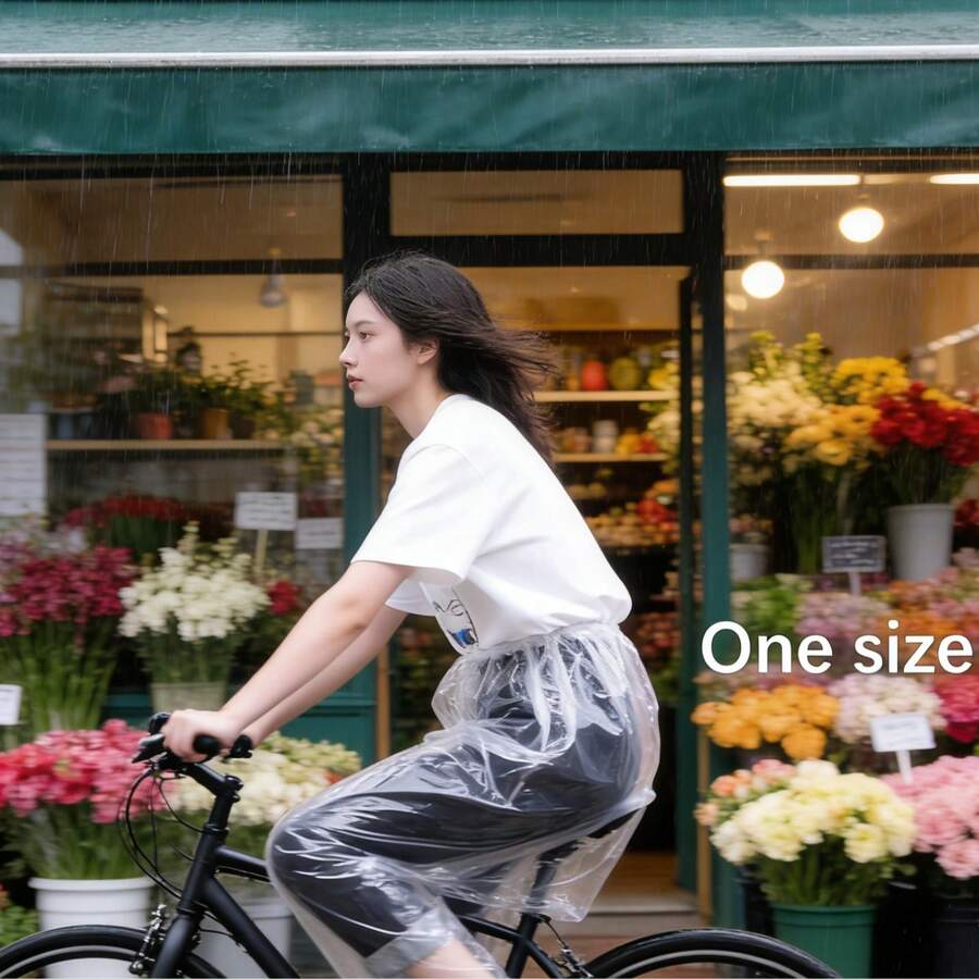 Quần mưa dùng một lần, quần mưa dày dặn dành cho người lớn, quần mưa chống bụi và chống thấm nước, thích hợp cho du lịch, đạp xe ngoài trời. - quần mưa đa năng - Xem 1