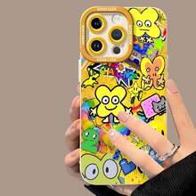 Personajes amarillos de Batalla por la Isla de los Sueñosfunda de teléfono Fundas compatibles con ,Apple,VIVO,OPPO,,, y Honor.Fabricadas en silicona TPU,ofrecen protección contra golpes y caídas. - Blanco - Ver 4