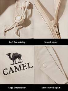 CAMEL CROWN Quần dài nữ dáng suông, kiểu dáng mới thu đông, lót lông cừu, chống thấm nước, thích hợp cho thể thao và leo núi. - tro nấm cục - Xem 6