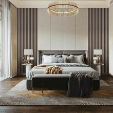 WoStick 1 Roll Removable Wood Grain Wallpaper, Faux Wood Texture Wavy Pattern, Waterproof EVA Foam Wall Decor - one-size - View 10