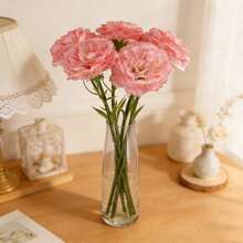 5 Stiele künstliche Nelkenblumen Strauß, ca. 29cm hoch, lebensechte Kunstblumen. Ideal als Geschenk für Mütter, enge Freundinnen und weibliche Verwandte zu Geburtstagen, Jahrestagen, Muttertag, Valentinstag, Hochzeiten, Partys und Weihnachten. Auch geeignet für Heim, Schlafzimmer, Wohnzimmer und Bürotisch Dekoration, um Romantik und Wärme in den Alltag zu bringen, Heimdekoration, lebensechter künstlicher Blumen Mittelstück. - Verschiedenfarbig - Übersicht 10