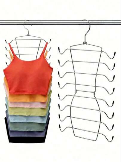 1pc 4-Tier Rotating Drying Rack, Non-Slip Foldable Bra Storage Rack, Small Space Organizer, Space-Saving Storage Accessory, Suitable For Wardrobe, Back To School, Summer Gifts, Bedroom Organization
