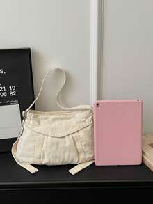 1pc, 31cm*11cm*19cm Mini Solid Color Shoulder Bag, Crossbody Bag, Fashion Shoulder Bag, Casual Crossbody Bag, Work Bag, Suitable For Students, Commuting, Shopping, Gifts - Multicolor - View 10