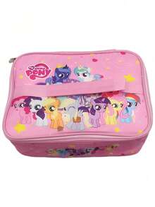 MY LITTLE PONY 1 pièce Sac à déjeuner isotherme - Plat, imperméable et portable, convient pour l'école et le travail. Garde la nourriture fraîche et délicieuse. Style de bande dessinée mignon, cadeau parfait pour l'anniversaire, Noël et la Saint-Valentin pour les adolescents et les amis. Convient pour la décoration intérieure, les fêtes et la rentrée scolaire - A - Voir 2