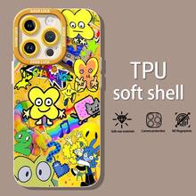 Personajes amarillos de Batalla por la Isla de los Sueñosfunda de teléfono Fundas compatibles con ,Apple,VIVO,OPPO,,, y Honor.Fabricadas en silicona TPU,ofrecen protección contra golpes y caídas. - Blanco - Ver 3