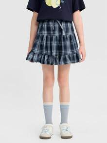 Balabala Váy hè cho bé gái 2026, váy ngắn dễ thương, chất liệu mềm nhẹ, thoải mái khi chơi và mặc hàng ngày. - tông màu xanh - Xem 1