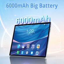 Qetupa 10.1 Inch Android 15 Tablet PC With Protective Case, 8GB RAM + 128/256GB Storage (Expandable To 1TB), MTK6753 Octa-Core 2.0GHz Processor, HD (1280x800) IPS Touchscreen, 5MP Front Camera And 8MP Rear Camera, 6000mAh Battery, Bluetooth 5.2, GPS, Supports 802.11ax Wi-Fi 6, Type-C Charging Port, No SIM Card Support - Orange - View 6