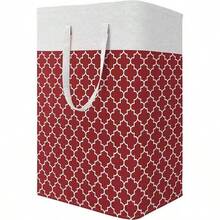 1pc Bohemian Style Laundry Basket, Large Woven Clothes Basket, 22 Inches Tall, With Extended Handle, Handwoven Storage Basket, Suitable For Bedroom And Bathroom, Foldable, Fabric Material, Open Design, Storage Basket For Blankets, Toys, Pillows, Towels And Baby Items. - Multicolor - View 13