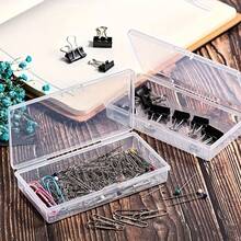 Transparent Plastic Storage Box With Hinged Lid - Clear Storage Container, Suitable For DIY Crafts, Jewelry And Small Items, Secure Latch Design, Stackable For Easy Storage, Jewelry Storage Box - Clear - View 8