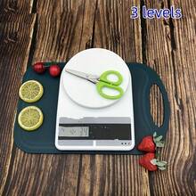 1pc 3-Layer Green Scallion Scissors, Multifunctional Stainless Steel Kitchen Shears, High-Aesthetic Design Suitable For Cutting Vegetables And Salad - View 7