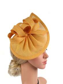 1 Stück Damen Tee-Party Blumen Feder Kentucky Derby Hut, Hochzeit Cocktail Kirche Fascinator, Strand, Reise - Verschiedenfarbig - Übersicht 16