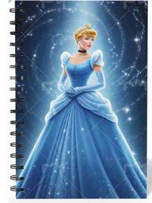 Disney 艾莎公主螺旋笔记本，小笔记本，办公学习用品，小型备忘录笔记本，适合生日派对和返校礼物，迪士尼公主小笔记本 - A6 - 查看 7