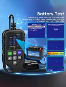 Công cụ chẩn đoán OBDII đa năng, máy đọc mã lỗi ô tô, máy quét chẩn đoán CAN, có thể đọc và xóa mã lỗi cho các xe sản xuất từ năm 1996 trở đi. - A - Xem 4