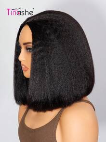 Tinashe Tóc giả kiểu bobo xoăn thẳng, phần đầu lộ ra ngoài tự nhiên, phù hợp cho trang phục Halloween, nghệ thuật làm móng, máy duỗi tóc, tóc giả liền mạch bằng tóc thật, trang điểm Halloween, tóc tiên nữ cosplay, tóc giả nàng tiên cá màu đen cho đám cưới, phụ kiện tóc. - SNatural - Xem 5