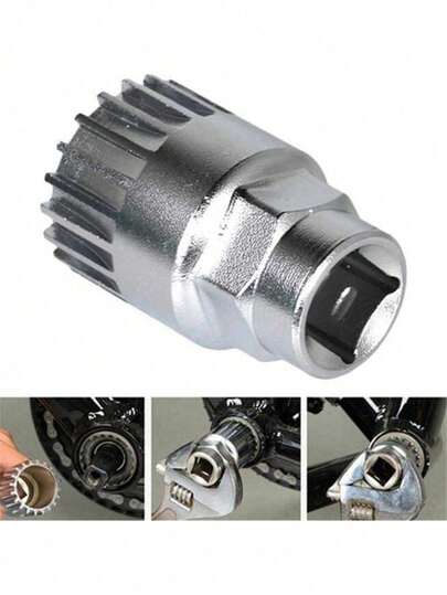 Bicycle Compatible Bottom Bracket Removal Tool, 20-Tooth Crank Puller Wrench