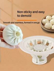 1 chiếc khuôn làm bánh bao chống dính dễ sử dụng - Dụng cụ nhà bếp hoàn hảo để làm bánh bao và há cảo, dễ vệ sinh, nồi hấp gia đình, dụng cụ nấu ăn cho người mới bắt đầu. - Xem 9