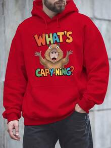 Moda y estilo es un suéter de felpa para hombre de Kabining, ideal para otoño e invierno, que incluye una sudadera con capucha de regalo, con estampados de moda americana, lo que lo convierte en un regalo perfecto para hombres. - Gris - Ver 7